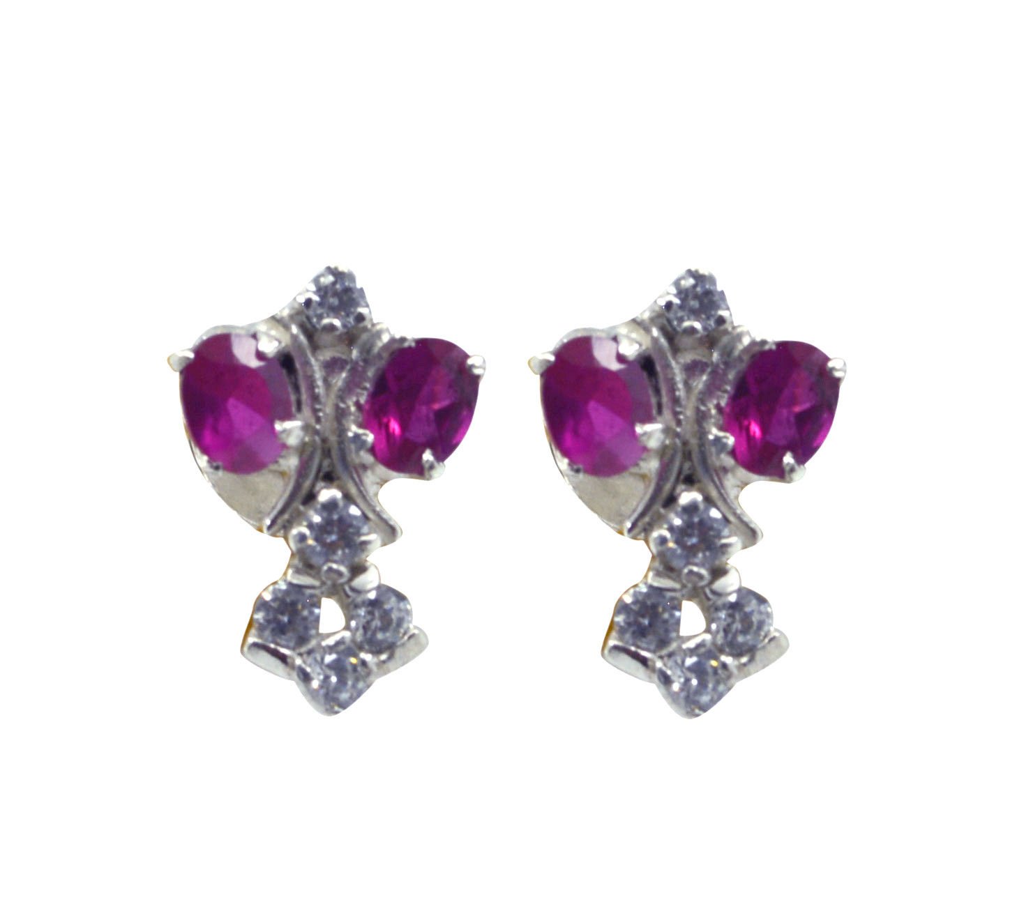 pleasing Multi CZ 925 Solid Sterling Silver Multi Earring genuine suppiler US