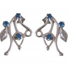grand Multi CZ 925 Solid Sterling Silver Multi Earring genuine india US