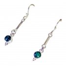 captivating Malachite 925 Solid Sterling Silver Green Earring genuine freely US