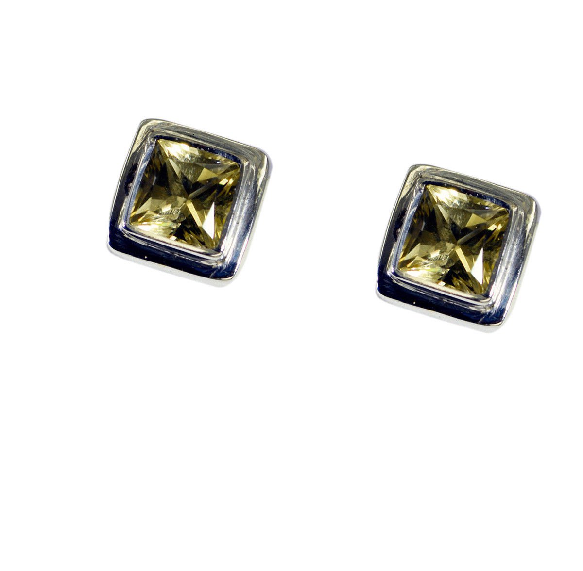 inviting Lemon Quartz SolidSterling Silver Yellow Earring Natural handcrafted US