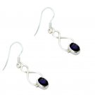 classy Lapis Lazuli 925 Solid Sterling Silver Blue Earring Natural gemstone US