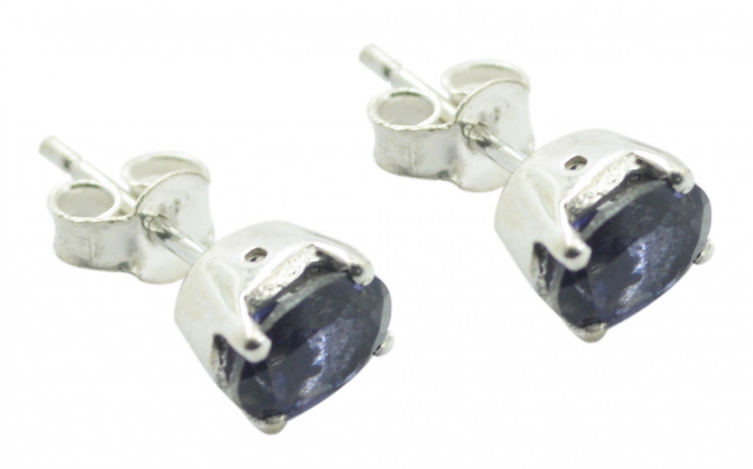pleasing Iolite 925 Solid Sterling Silver Blue Earring genuine gemstones US
