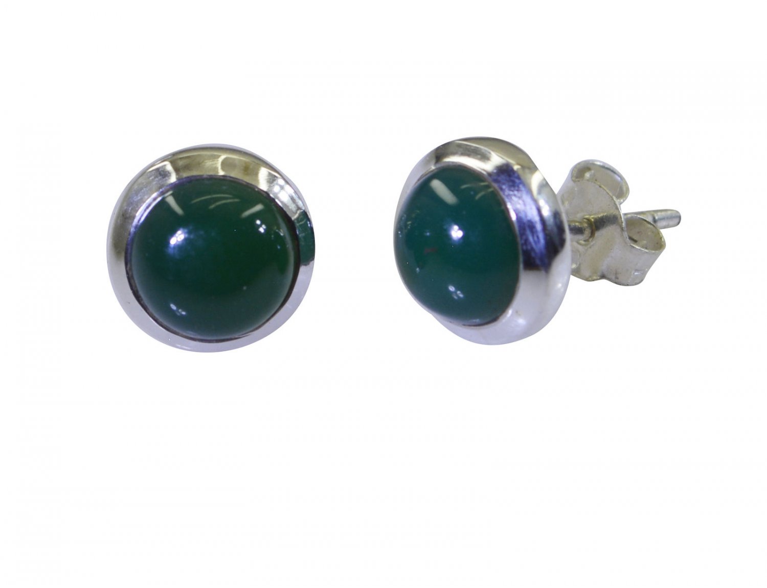 delicate Green Onyx 925 Solid Sterling Silver Green Earring genuine gemstones US