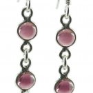 charming Garnet 925 Sterling Silver Red Earring genuine india US