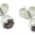 fascinating Garnet 925 Solid Sterling Silver Red Earring genuine wholesale US