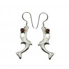 appealing Garnet 925 Solid Sterling Silver Red Earring genuine wholesales US