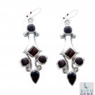 classy Garnet 925 Solid Sterling Silver Red Earring Natural usually US