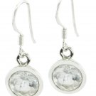 comely Crystal Quartz 925 Sterling Silver White Earring genuine freely US