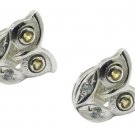elegant Citrine 925 Solid Sterling Silver Yellow Earring Natural suppiler US