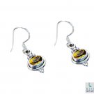 exquisite Citrine 925 Solid Sterling Silver Yellow Earring genuine gemstone US