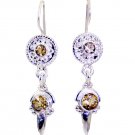 ideal Citrine 925 Solid Sterling Silver Yellow Earring Natural usual US