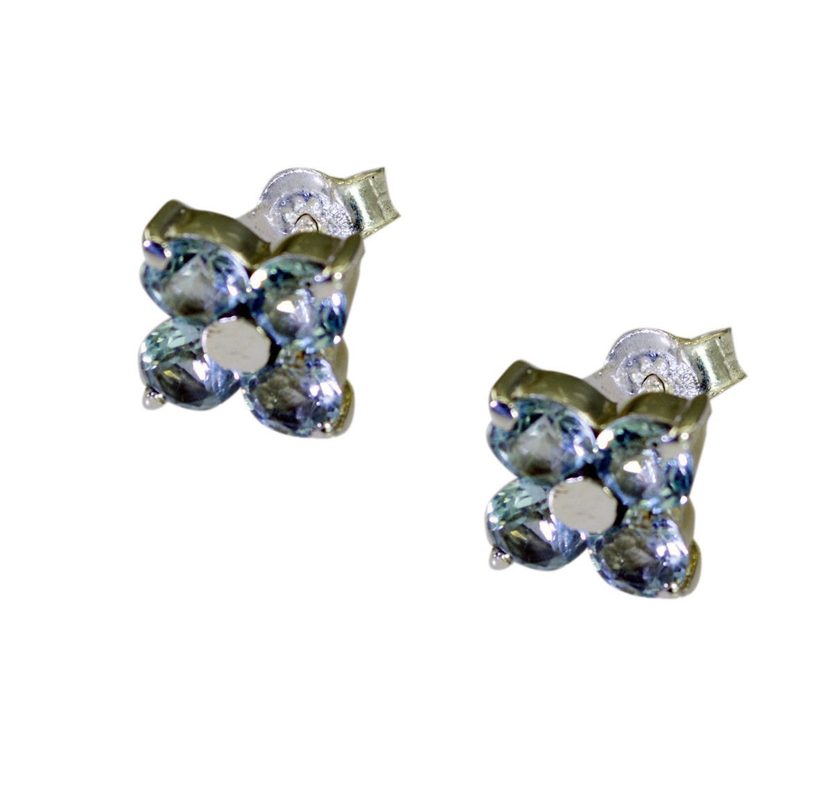 fine-looking Blue Topaz 925 Sterling Silver Blue Earring genuine handmade US