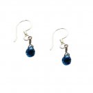 splendiferous Blue Topaz Solid Sterling Silver Blue Earring Natural Designer US