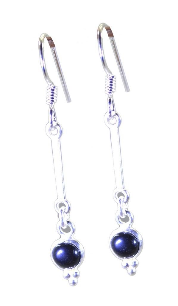 appealing Black onyx 925 Sterling Silver Black Earring Natural wholesale US