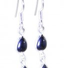 pulchritudinous Black onyx 925 Sterling Silver Black Earring Natural supplies US