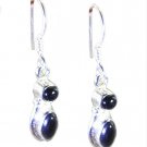 exquisite Black onyx 925 Sterling Silver Black Earring genuine suppiler US