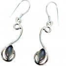 cute Blue Chalcedony Solid Sterling Silver Blue Earring Natural exporter US