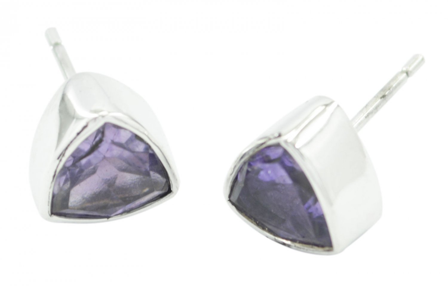 classy Amethyst 925 Sterling Silver Purple Earring Natural generally US