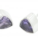 classy Amethyst 925 Sterling Silver Purple Earring Natural generally US