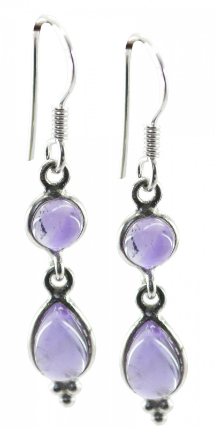 pulchritudinous Amethyst 925 Sterling Silver Purple Earring Natural jewelry US