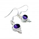 fascinating Amethyst 925 Sterling Silver Purple Earring Natural Designer US