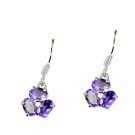 gorgeous Amethyst 925 Solid Sterling Silver Purple Earring genuine general US