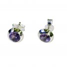 excellent Amethyst 925 Solid Sterling Silver Purple Earring genuine ordinary US