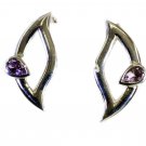 delicate Amethyst 925 Solid Sterling Silver Purple Earring Natural gemstone US