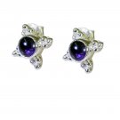 captivating Amethyst 925 Solid Sterling Silver Purple Earring Natural india US