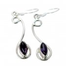 gorgeous Amethyst 925 Solid Sterling Silver Purple Earring Natural gemstone US