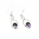 bonnie Amethyst 925 Solid Sterling Silver Purple Earring Natural jewellery US