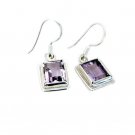 fair Amethyst 925 Solid Sterling Silver Purple Earring Natural india US