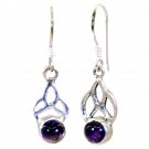 captivating Amethyst 925 Solid Sterling Silver Purple Earring genuine usually US
