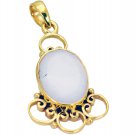 exquisite Agate Gold Plated White Pendant Fashion normaly US