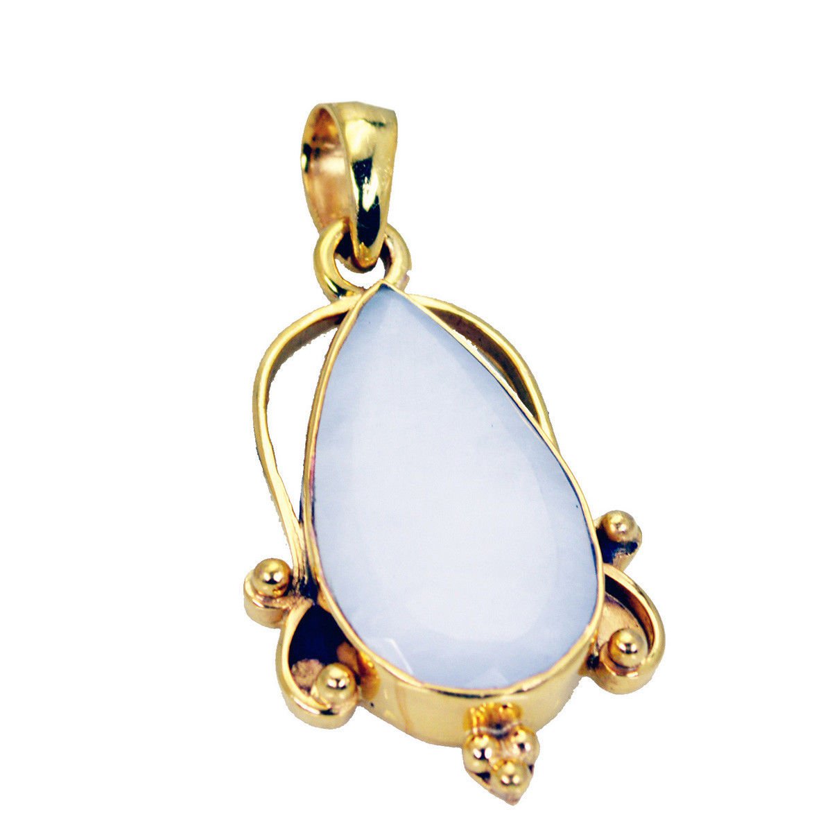 adorable Agate Gold Plated White Pendant Fashion easily US
