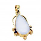 adorable Agate Gold Plated White Pendant Fashion easily US