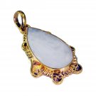 charming Agate Gold Plated White Pendant Fashion general US