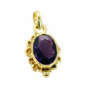 delicate Amethyst CZ Gold Plated Purple Pendant Glass suppiler US