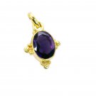 elegant Amethyst CZ Gold Plated Purple Pendant Fashion supplies US