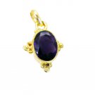 enticing Amethyst CZ Gold Plated Purple Pendant Glass supply US