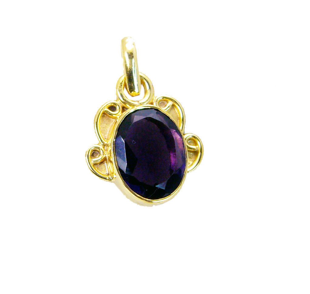 excellent Amethyst CZ Gold Plated Purple Pendant Fashion wholesale US