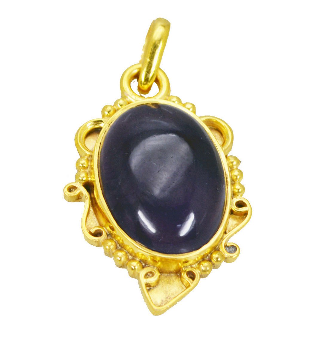 ideal Amethyst Gold Plated Purple Pendant Fashion jewellery US