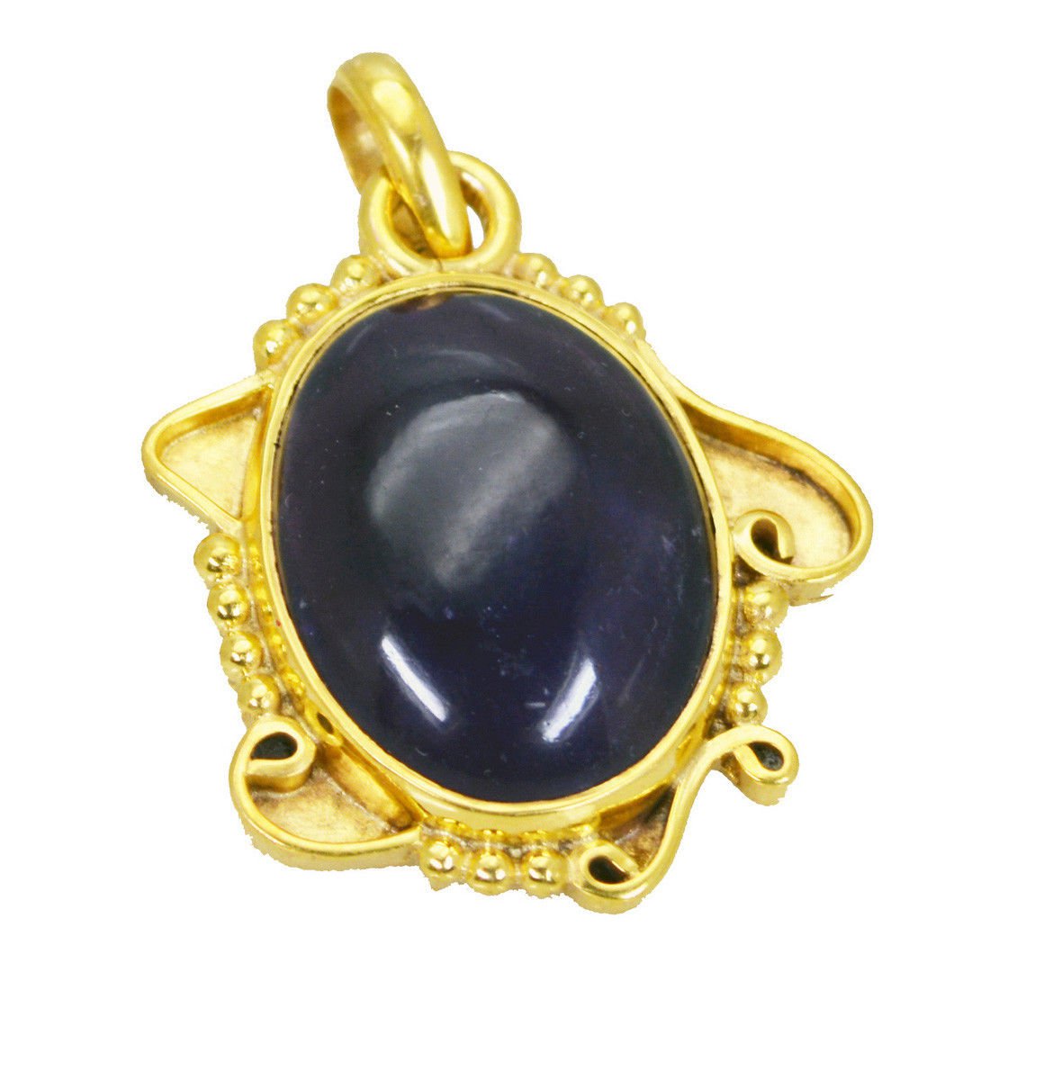 fair Amethyst Gold Plated Purple Pendant Fashion gemstone US