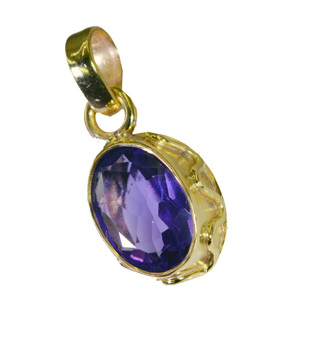 captivating Amethyst Gold Plated Purple Pendant Fashion gemstone US