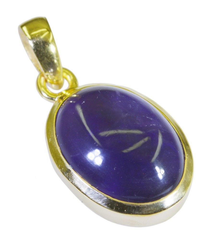 elegant Amethyst Gold Plated Purple Pendant Glass ordinary US