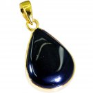 resplendent Black Onyx Gold Plated Black Pendant Fashion normaly US