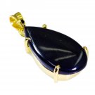 handsome Black Onyx Gold Plated Black Pendant Glass casually US