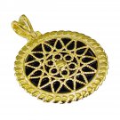 pulchritudinous Black Onyx Gold Plated Black Pendant Fashion general US