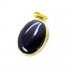 classy Black onyx Gold Plated Black Pendant Fashion wholesale US