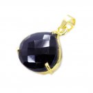 elegant Black onyx Gold Plated Black Pendant Glass indian US